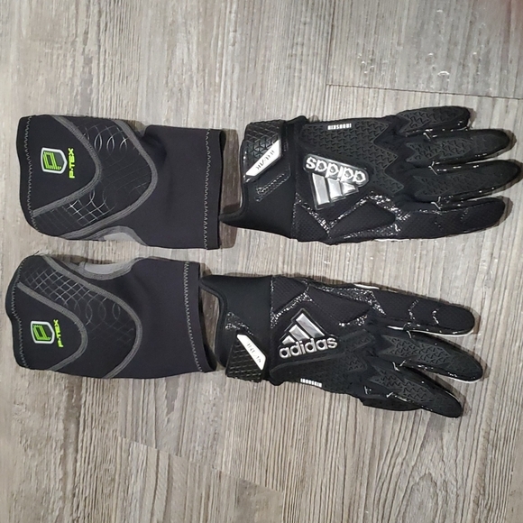 Adidas Football Receiver Gloves with Elbow Pads Size Small - Picture 1 of 5